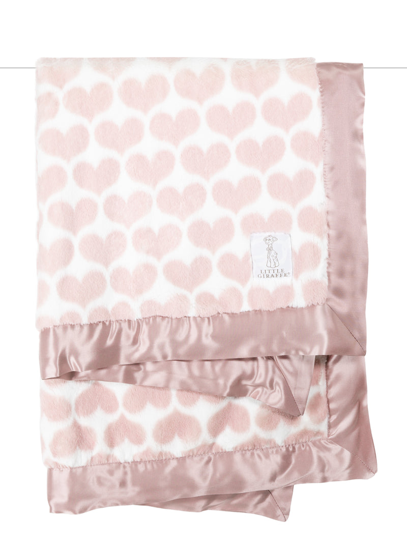 Luxe Blanket - Dusty Pink Heart Army