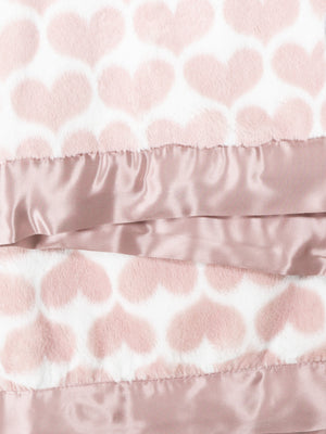 Luxe Blanket - Dusty Pink Heart Army