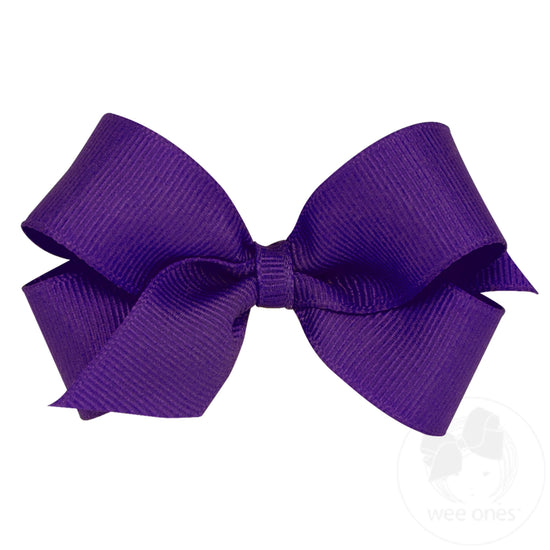 Mini Purple Grosgrain Bow