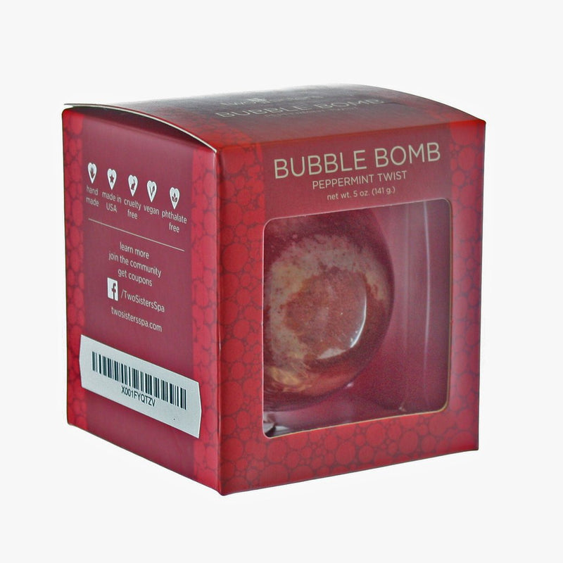 Peppermint Twist Bubble Bath Bomb