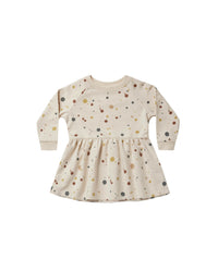 long sleeve raglan dress || splatter