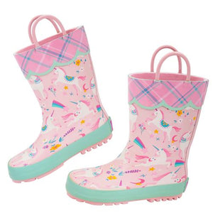 Pink Unicorn Rainboots