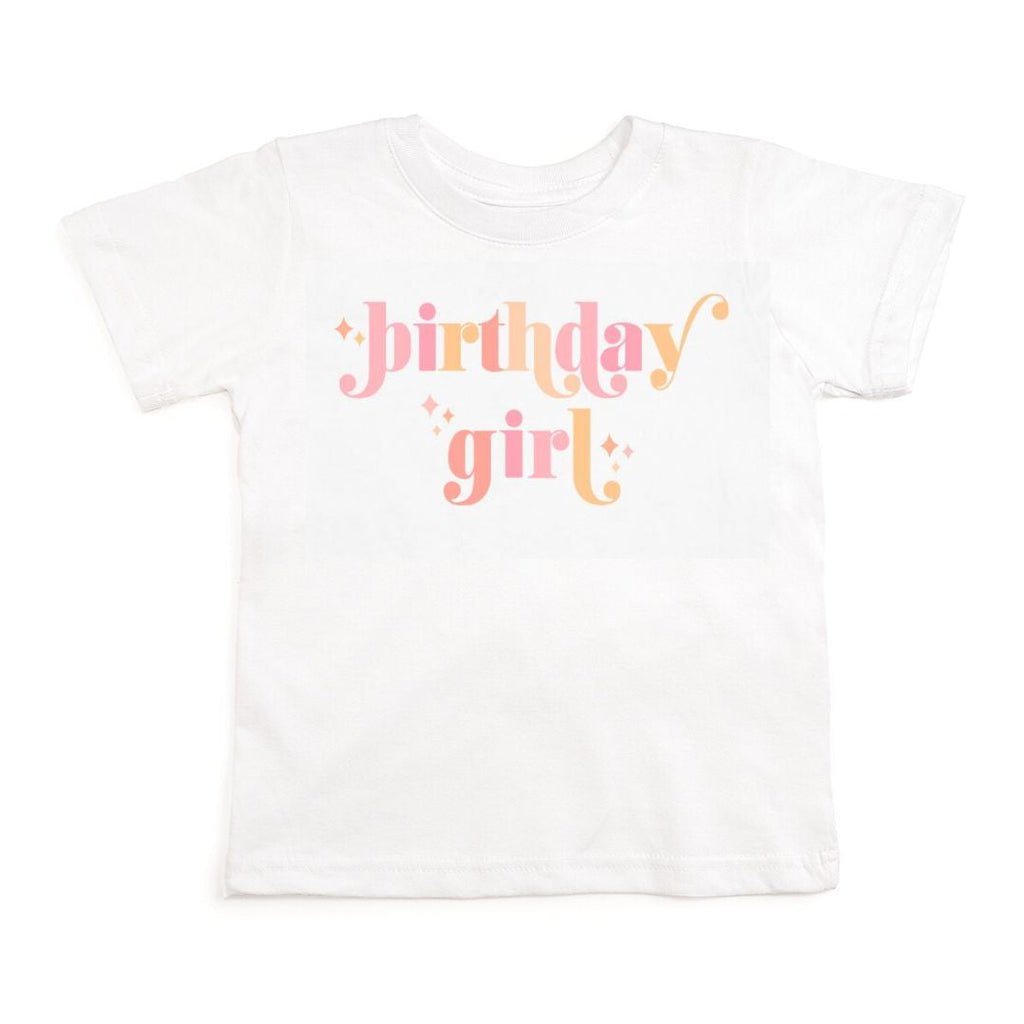 Birthday Girl S/S Shirt - Blush/White