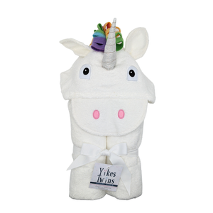 Silver Horn Unicorn Hooded Towel