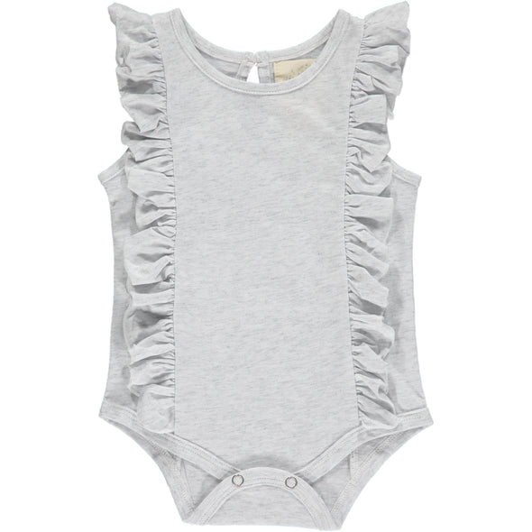 Ruffle Onesie - Grey