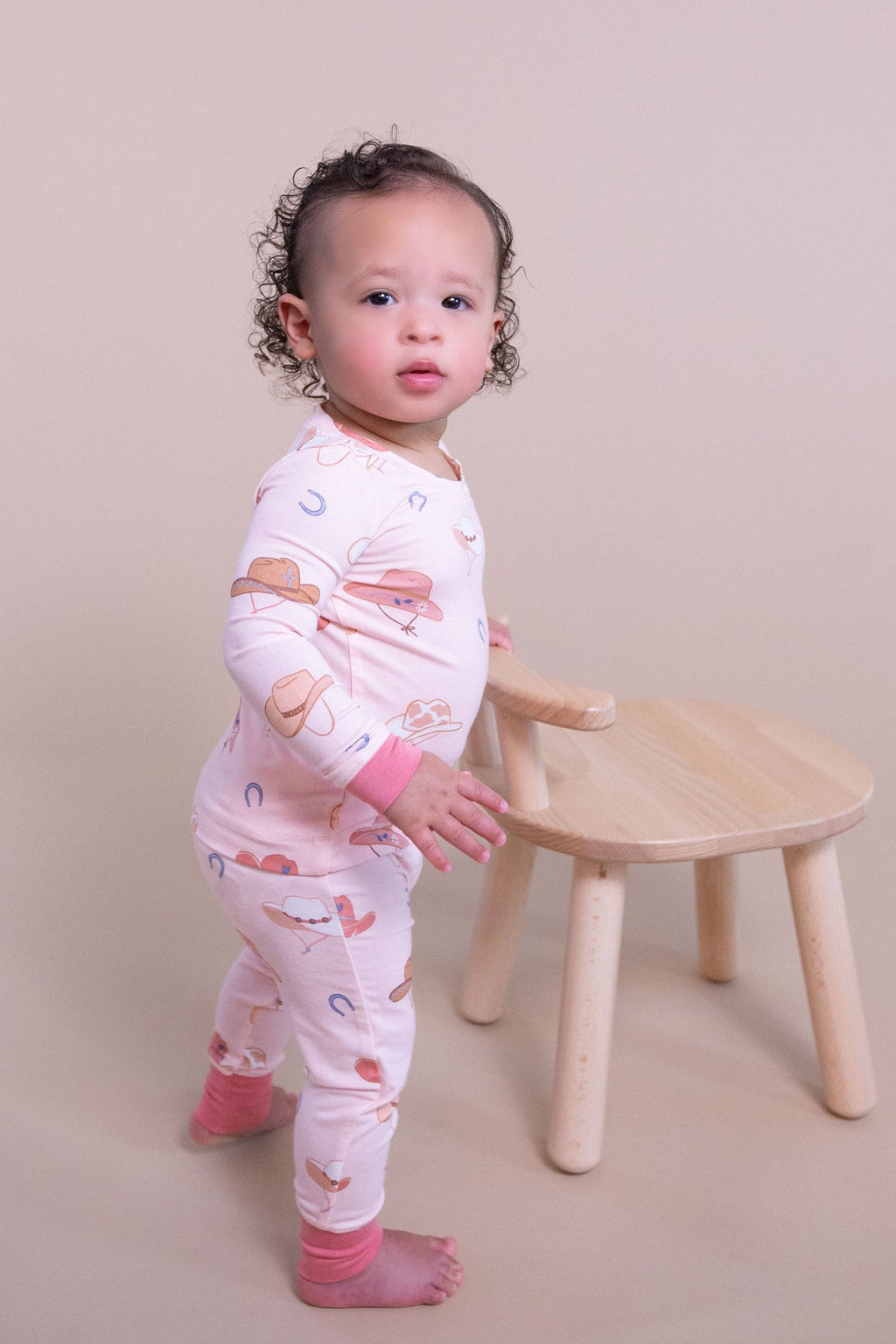 Pink Cowboy Hats PJ Set