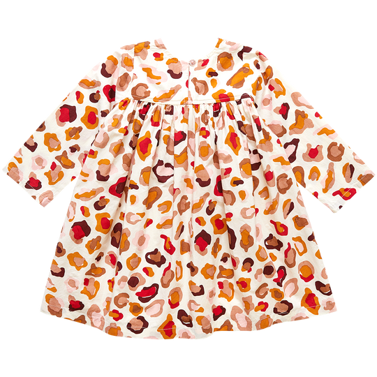 Girls Courtney Dress - Multi Leopard