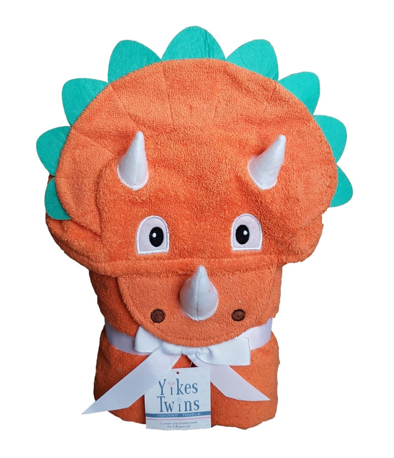 Triceratops Hooded Towel