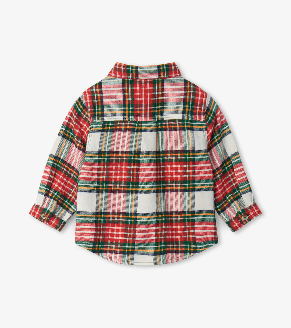 Baby Festive Plaid Button Down Shirt