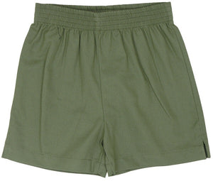 Olive twill luigi shorts