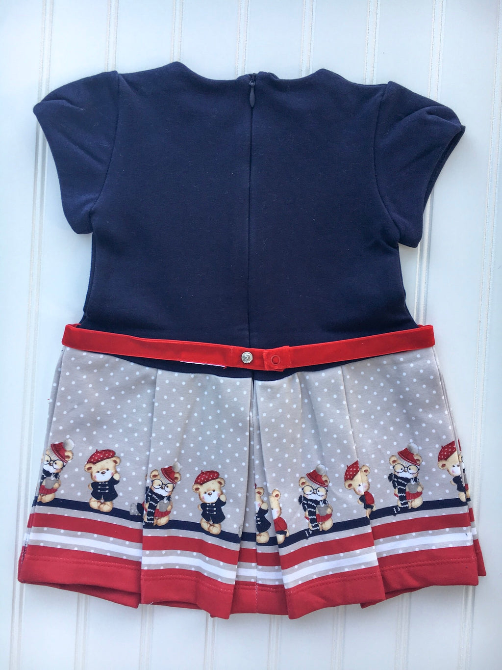 Navy Teddy Bear Dress
