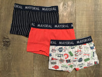 Baseball/Orange/Stripe 3-Pack Boxers