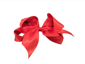 Giant 7" Red Satin Bow