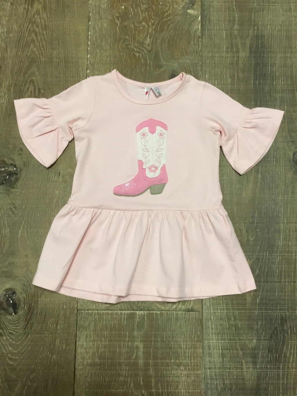 Pink Boot Applique Tunic