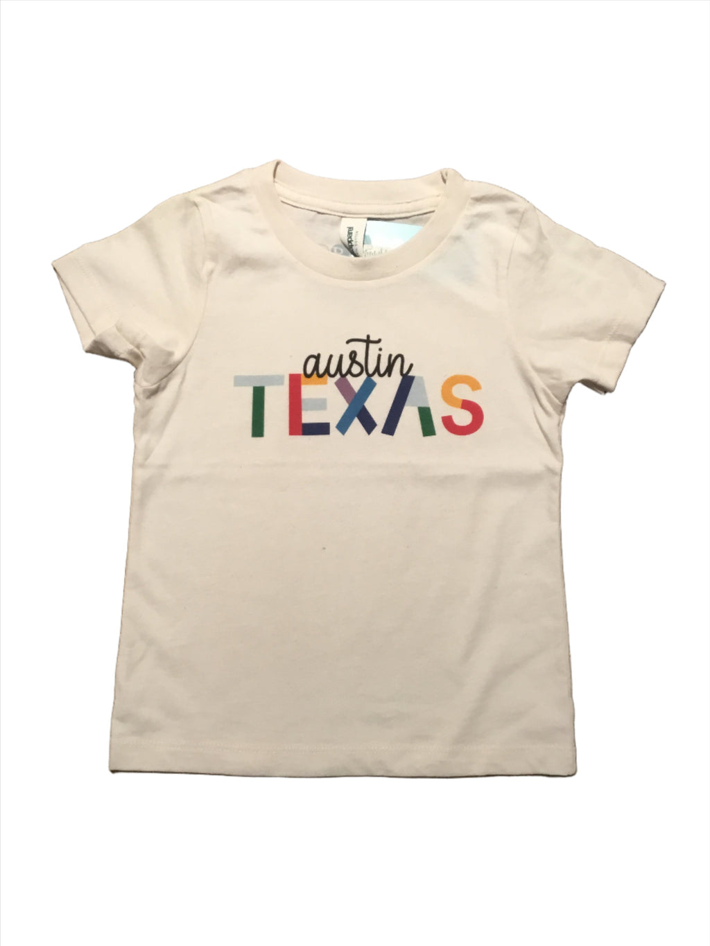 Rainbow Type Austin Organic Tee