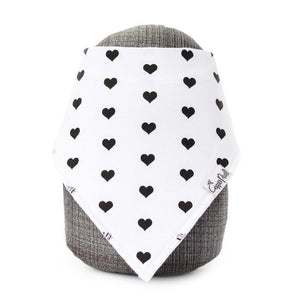 Blush - Black Hearts Bandana Bib