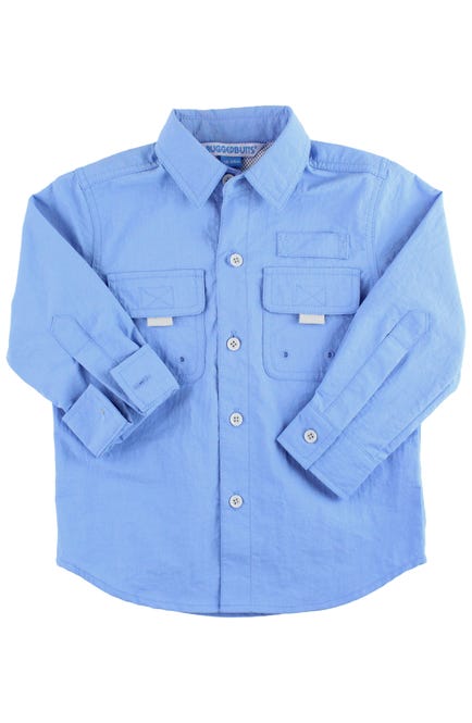 Cornflower Blue Sun Protective Button Down Shirt
