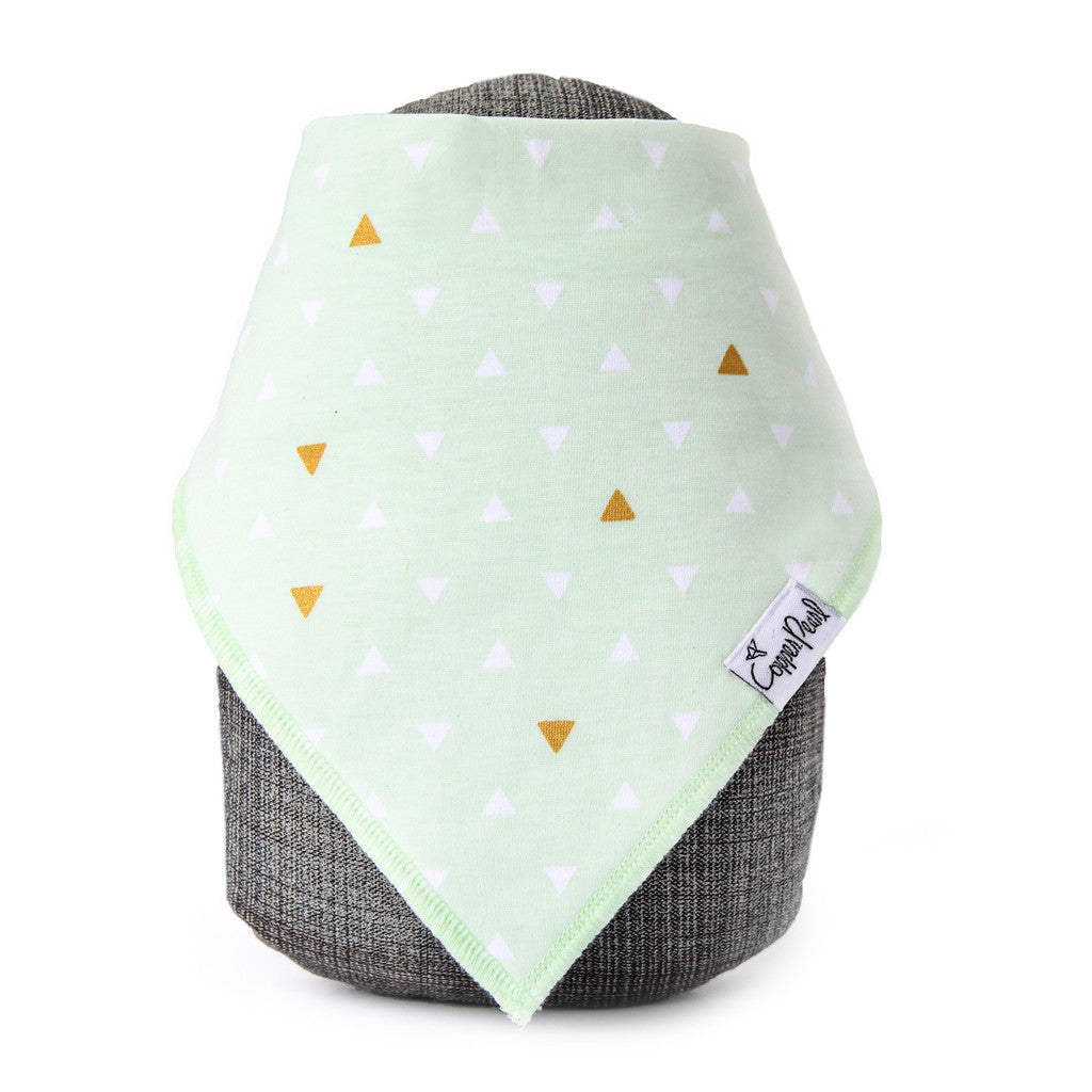 Paris - Lime Triangle Bandana Bib
