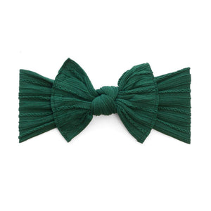 Cable Knit Knot - Forest Green