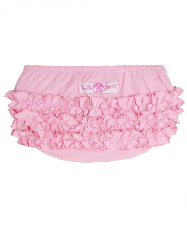 Pink Knit Ruffle Butt