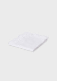 White Rosette Ruffled Shawl Baby Blanket