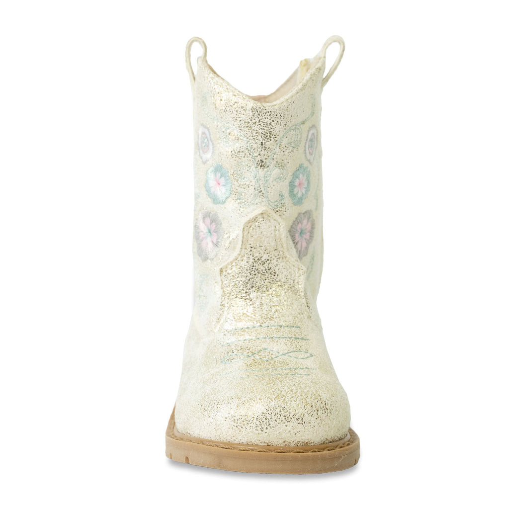 Champagne Floral Boot Walking Stage