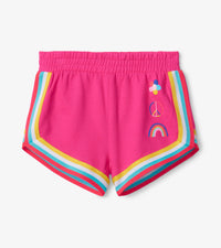 Fuschia purple terry jogging shorts