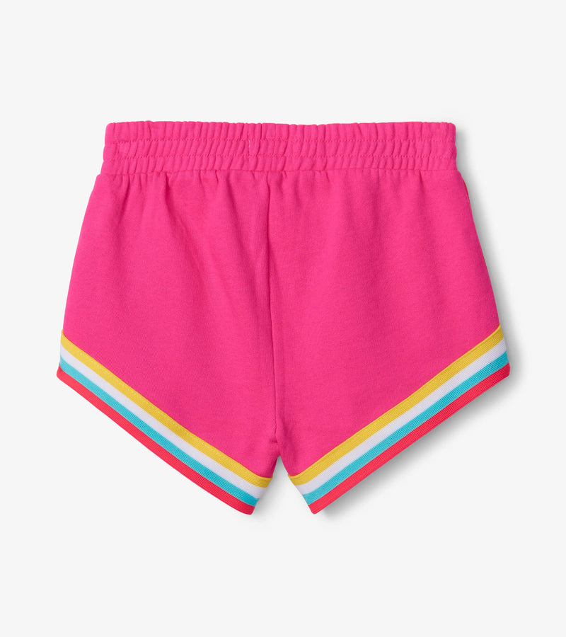 Fuschia purple terry jogging shorts