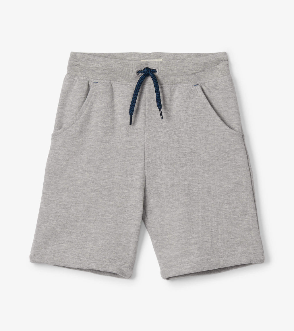 Grey Pull On Athletic Terry Shorts